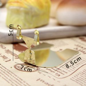 Food Tag Stand Logam Menu Stand Display Table Number Stand Price Tag Holder Nomor Meja
