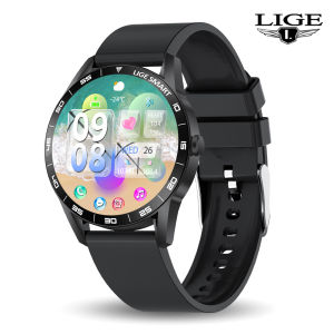 Đồng hồ thông minh chống nước IP68 Chống nước ngoài trời đồng hồ thông minh cuộc gọi Bluetooth + theo dõi thể dục thể thao nhịp tim cho nam Lige