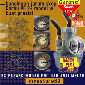 (BISA COD) Kancingan Kancing Jarum Skep Sekep Karburator Penahan Jarum Karbu Carburator PE 24 NSR 24 PE24 NSR24 Model W Kuat Presisi