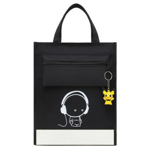 Pikachu Pokemon Student School Handbag Waterproof Oxford Cloth BookH andbag for Teenger Children Kids Shoulder Tote Shopping Bag