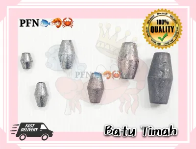 💥READY STOCK💥 Batu Timah Untuk Pukat Jaring Ikan/Lead Sinker For Casting Fish Net 铅粒