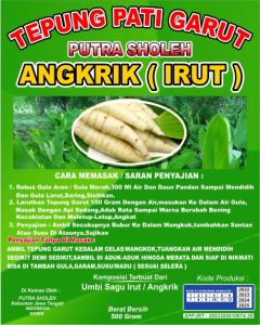 Tepung Garut Pati Angkrik 500 gr putra soleh tepung garut tepung irut herbal untuk atasi asam lambung gerd tukak lambung kronis