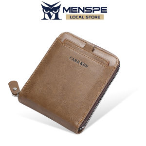 MENSPE Men’s Wallet Three Fold Wallet Fashion Wallet Short Wallet Super Soft PU Wallet Foldable Wallet Retro Wallet Zipper Wallet Business Wallets Multi-card Pocket Wallet ID Credit Cards Holders Purse