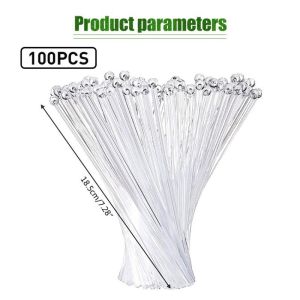 100PCS Transparent Coffee Stirrer Plastic Drink Swizzle Stick Coffee Cocktail Milk Tea Stirrer Tool