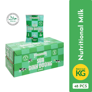 [5% OFF WHOLESALE] Carton of 48 bags of Vinamilk A&D3 sweetened nutritional milk 220ml