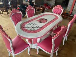 meja makan ganesa 6 kursi