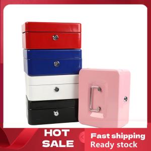 🚚【Local Express Delivery】🚚 Cash Box Coin Piggy Bank Money Organizer Cash Box with Lock Cash Drawer Box Cashier Box Safety