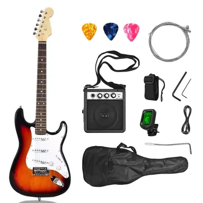KAWES 39 inch Electric Guitar Electric Guitar With Amplifier +Bag+Tuner +Strap