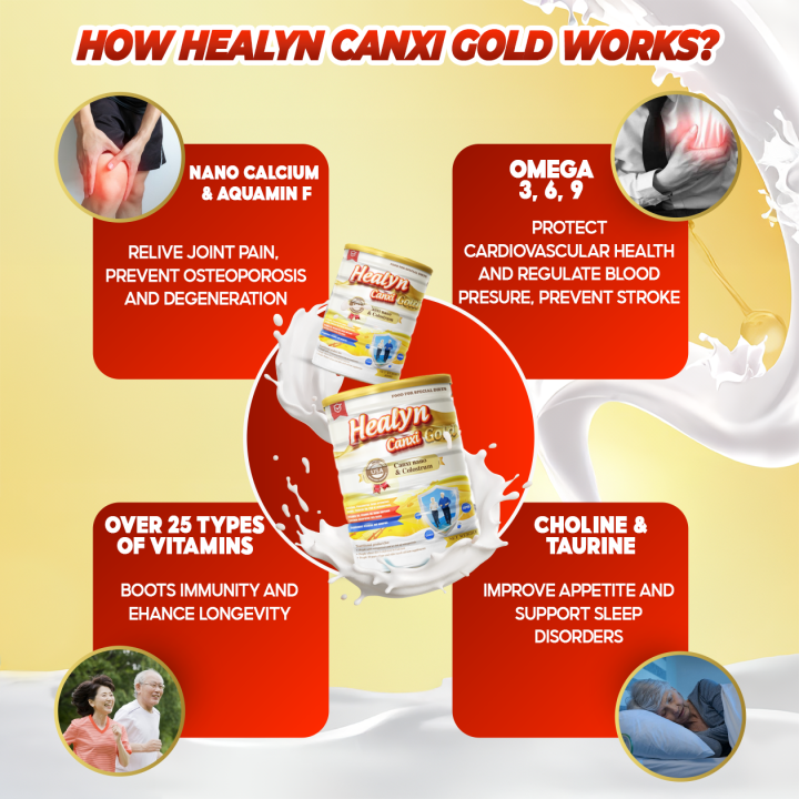 [BUY 3 GET 1] Healyn Canxi Gold milk supplements organic calcium ...