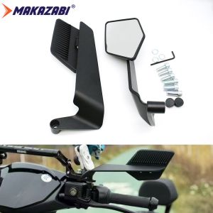 NEW Motorcycle Rearview Mirrors Stealth Winglets Rear View Side Mirror Accessories 8/10MM Universal For Vespa GTS 250 300 Sprint 150 LX15 S150 Gts300 Kawasaki Suzuki Yamaha Nmax 155 NINJA400 zx6r etc.