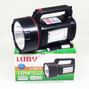 Senter LUBY L2673 / Senter Cas Luby L-2673 / Led Rechargeable Handlight 10 Watt