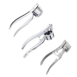 Professional Manual Garlic Crusher With Oversized Chamber Rusts Proof Zinc Alloy Construction Easy Cleaning Kitchen Tool