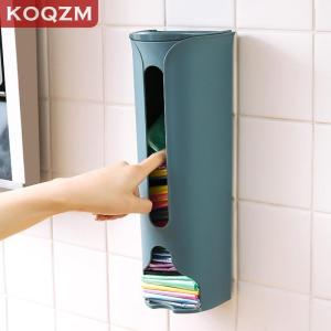 [COD] KOQZM KITCHEN Kitchen Plastic Bag Storage Rack Wall Hanging Bathroom Garbage Bag Storage Box Closet Underwear Underwear Storage Box