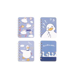 LD-A58 Buku Catatan Kartun Memo Kecil A7 80 Lembar / Buku Kecil Notebook Ring Motif Notepad