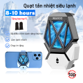 Quạt tản nhiệt siêu lạnh không dây DY08,phụ kiện tản nhiệt điện thoại làm mát khi chơi game,LED RGB,kẹp 2 chiều. 