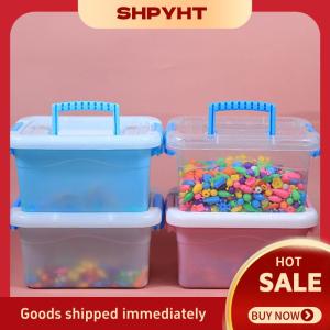 SHPYHT Pp Nhựa Lưu Trữ Box Với Nắp Xách Tay Trẻ Em Đồ Chơi Sinh Viên Văn Phòng Phẩm Lưu Trữ Đồ Trang Sức Trường Hợp Container Mỹ Phẩm Phân Loại Hộp
