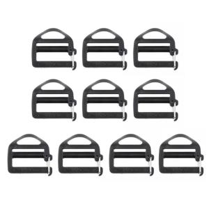 10Pcs 25mm 1In Strap Belt Buckle Webbing Hook Clip with Open Lock Adjustable Webbing Backpacks Buckle Replacement Set