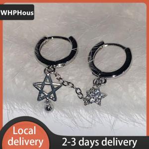[COD] WHPHous Ship within 24 hours 1PCS  Color Star Chain Double Ear Hole Ear Bone Nail Y2K Fashion Hottie Earrings For Women Jewelry