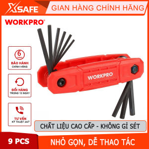 Bộ lục giác gấp gọn (1 SET = 9 PCS) Workpro - WP222032