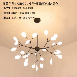 Đèn Chùm Thả Đom Đóm Nhiều Kích Thước Đèn Thả Bắc Âu Decor Nhiều Không Gian