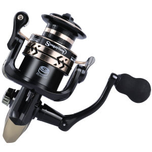 Spinning Fishing Reel 5.2:1Gear Ratio Full Metal Spool Fishing Wheel EVA Handle Fishing Reel Saltwater and Freshwater