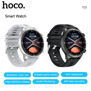 HOCO Y31 Smart Sports Watch Round Screen1.46 inches TFT Touch Screen High-definition Display Bluetooth 5.3 Support Calling Sleep Heart Rate Monitoring IP67Waterproof Compatible With Android iOS Watchs