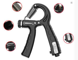 Kìm bóp tay chữ R có đếm số dụng cụ tập gym lò xo chỉnh lực từ 5 đến 60Kg tập cơ ngón tay hiệu quả
