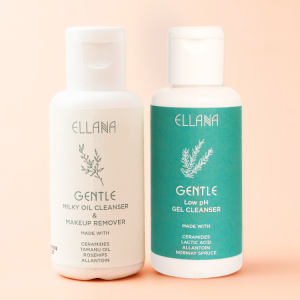 ELLANA Gentle Milky Oil Cleanser & Makeup Remover & Gentle Low pH Gel Cleanser Double Cleanse Set Mini: Gentle Milky Oil Cleanser & Makeup Remover & Gentle Low pH Gel Cleanser