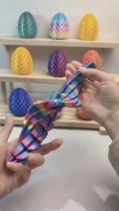 3D Printed Dragon Egg Fidget Toy Flexible Sensory Toy Stress Reliever for Adults Home Desk Ornament Gift