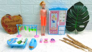 MI31 Mainan Anak Lemari Berbi Cantik Set Laundry Setrika Draem Wardrobe Warna Random