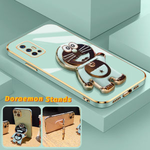 Casing Ponsel untuk VIVO V17 V19 Neo V15 Pro V11 Pro V20 SE Y70 2020 Case silikon casing ponsel pelapis softcase pola kartun Doraemon HP pembungkus penuh aliran kesing penutup pelindung cocok Phone Stands