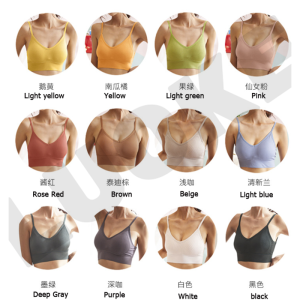 LUOKE Sport Bra Women Yoga Underwear Suitable for Yoga Fitness With chest pad 12 Colors Can Be Selected Comfortable Fabric and Fashionable Color