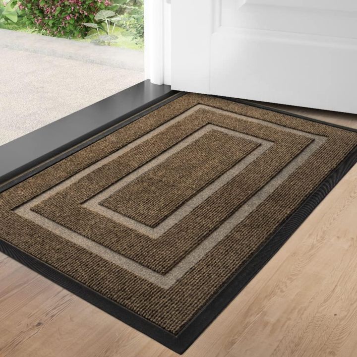Non-Slip Rubber Backing Door Mat Durable Low Profile Welcome Mat