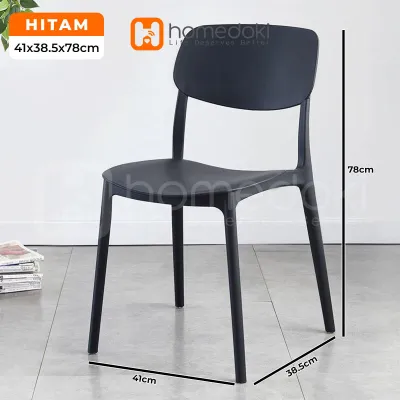 Homedoki Kursi Makan plastik/ kursi murah/ kursi plastik cafe/ Kursi Belajar