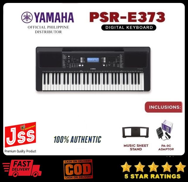 YAMAHA Keyboard PSRE373 / 473 DIGITAL KEYBOARD W/ POWER SUPPLY ADAPTOR