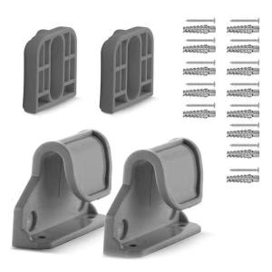 1 Set Child Safety Gate Fence Replacement Part Wall Mounting Brackets Hook and Screws Compatible for Various Models