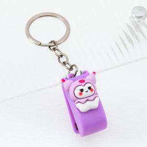 Rantai Kunci Kuromi Melody Mini Stapler Cute Portable Keychain Stapler Student Stationery Pendant