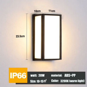 LED outdoor wall Lamp 18W Nordic Modern Minimalist Indoor/Outdoor Waterproof Wall Lamp/Lights Warm Lamp Modern Fully sealed  Indoor/Outdoor Waterproof Wall Light 3200K 36W