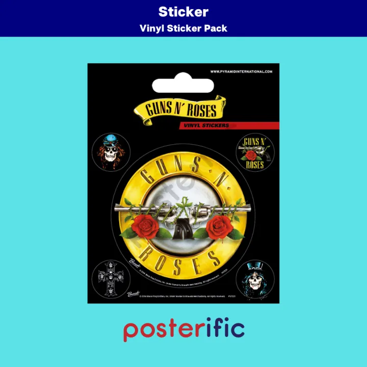 Guns N' Roses (Bullet Logo) - Vinyl Sticker Pack [5 pcs] | Lazada