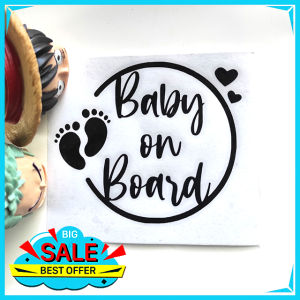 BABY ON BOARD3 WINDSHIELD VISOR STICKER COMPATIBLE FOR ALL CARS MOTORCYCLE AND GADJETS