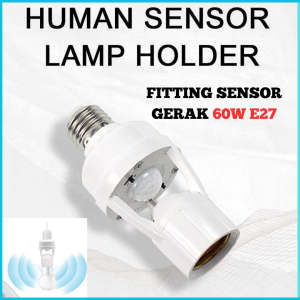 COD Cepat Multi Fitting Lampu Sensor Gerak Manusia Bohlam Sensor PIR Adjustable Timer 60W E27  GG117