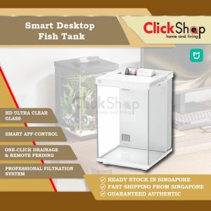 Xiaomi Mijia Smart Desktop Fish Tank 10L Intelligent Aquarium MYG200 Automatic Feeding Ultra HD Glass Fish Tank Pet Compact size