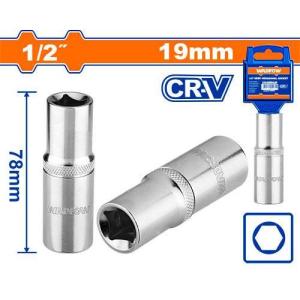 Buildmate x WADFOW 1/2" Drive Deep Hex Socket 6-Point Cr-V 19–32mm WHT
