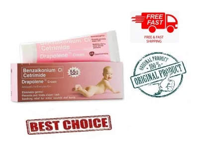 Authentic DRAPOLENE Cream (Benzalkonium Chloride Cetrimide) 55g - 1pc
