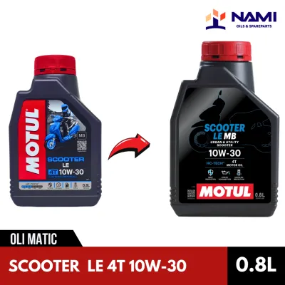*MOTUL SCOOTER LE 10W30 (0.8L)* Oli Mesin Motor Matic - Original
