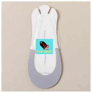 Top Shop 1pair Ice Silk Sling Socks for Women Summer Boat Socks Shallow Mouth Non-Slip Invisible Socks