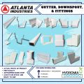 ATLANTA DURACON PVC GUTTER , DOWNSPOUT AND fittings 2.5x4 and 3x4. 