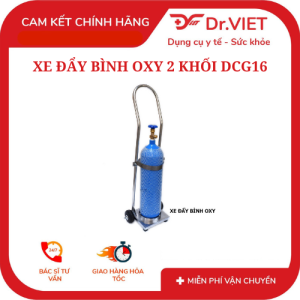 XE ĐẨY BÌNH OXY 2 KHỐI DCG16 - DRVIET