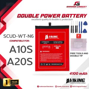 Baterai VIKING Double Power Samsung Galaxy A10S A107 A20S A207 SCUD-WT-N6 Batre Batrai Battery Handphone HP