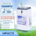 Máy lạnh di động 12.000 BTU thông minh nhập khẩu Fujihome, máy điều hòa di động đứng mini điều khiển Wifi đa năng làm lạnh, hút ẩm, lọc không khí. 
